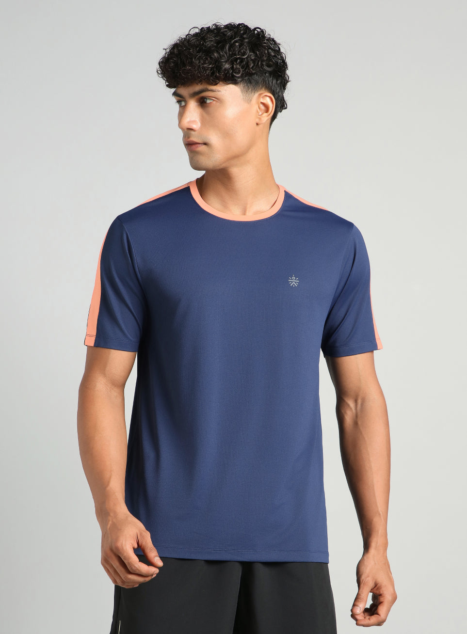 Men's Navy Run In Motion Graphic T-Shirt