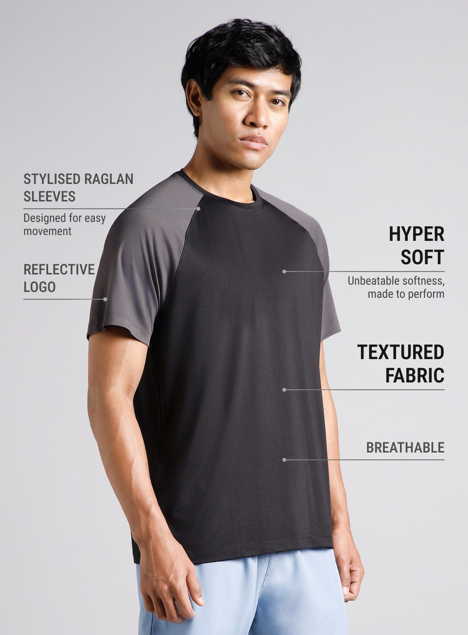 Men's Black Runner's Speed T-shirt