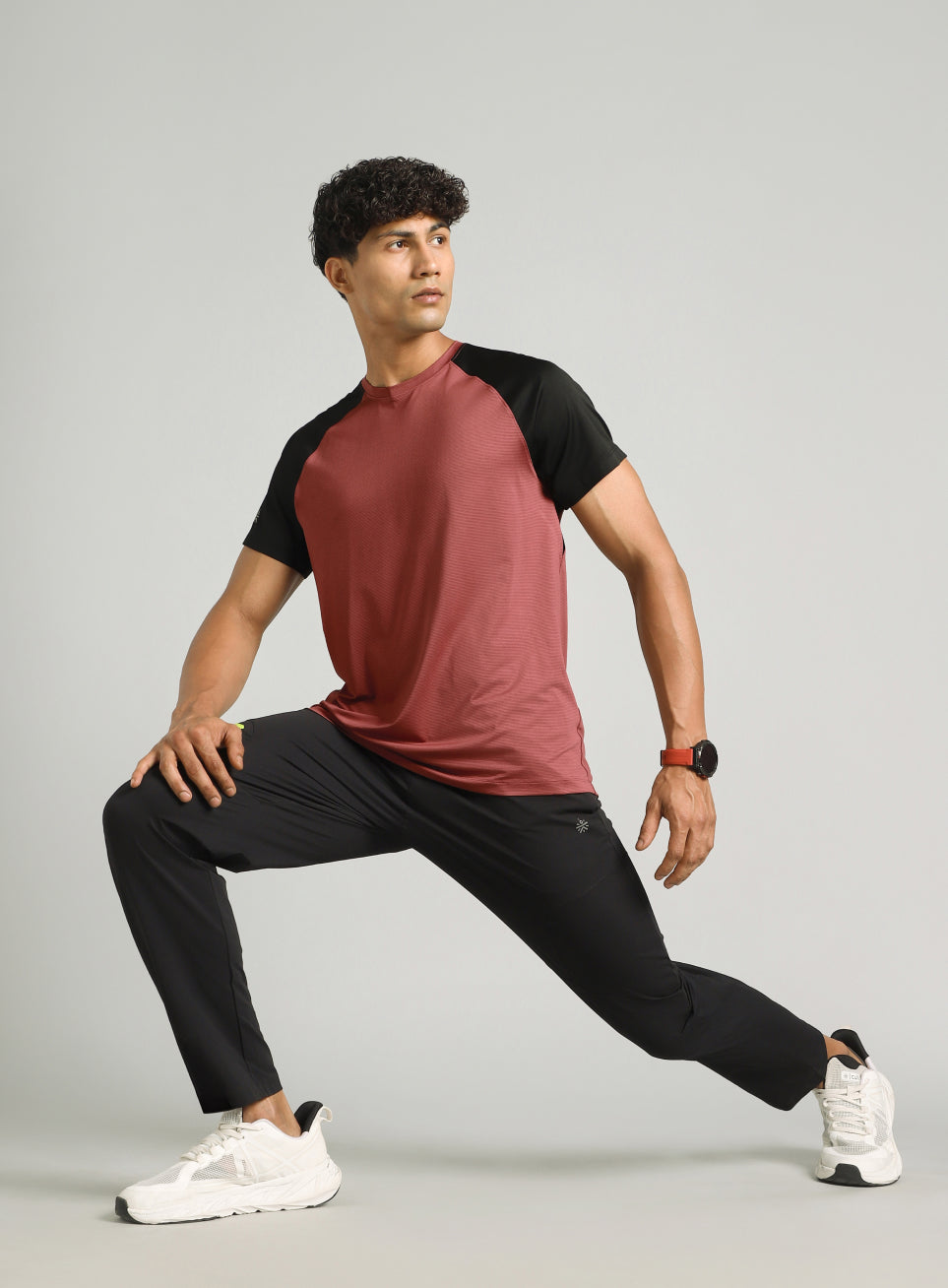 Men's Maroon Runner's Speed T-shirt