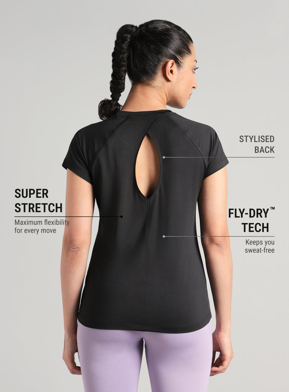 Women's Black Spirit Run T-shirt