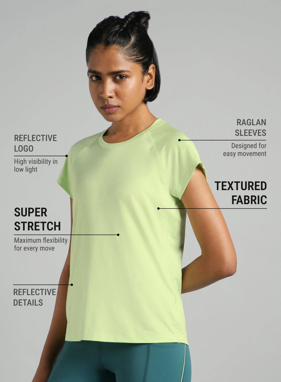 Women's Green Spirit Run T-shirt