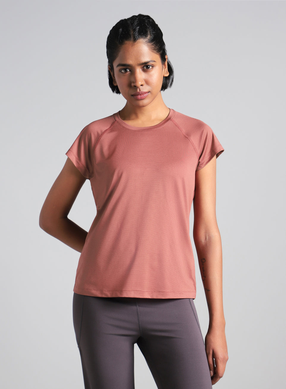 Women's Brown Spirit Run T-shirt