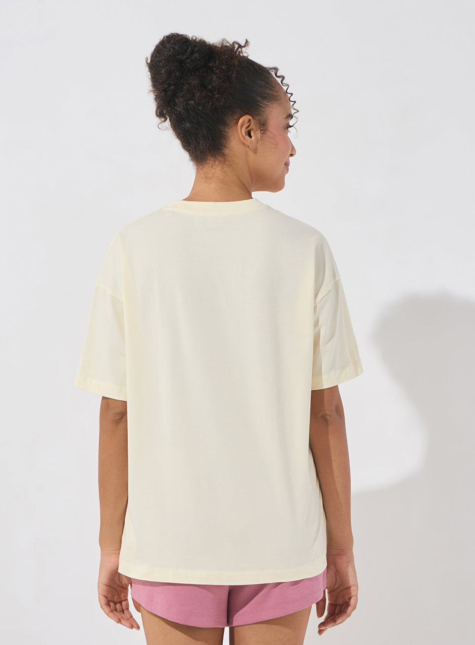 Women's White Soft Form Comfort Oversized T-shirt