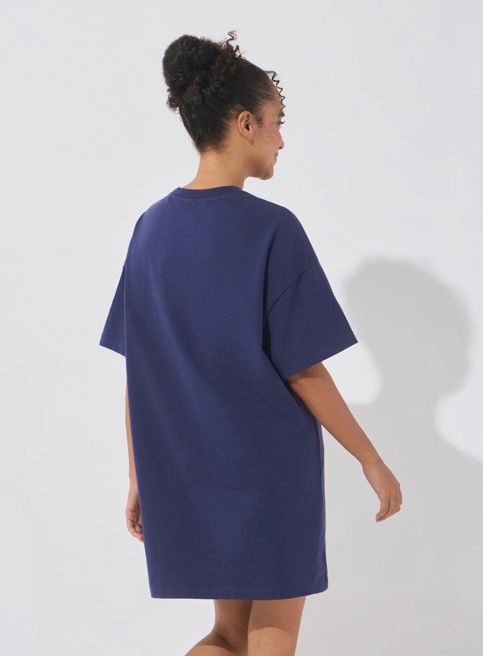 Women's Navy Soft Form Oversized T-shirt Dress