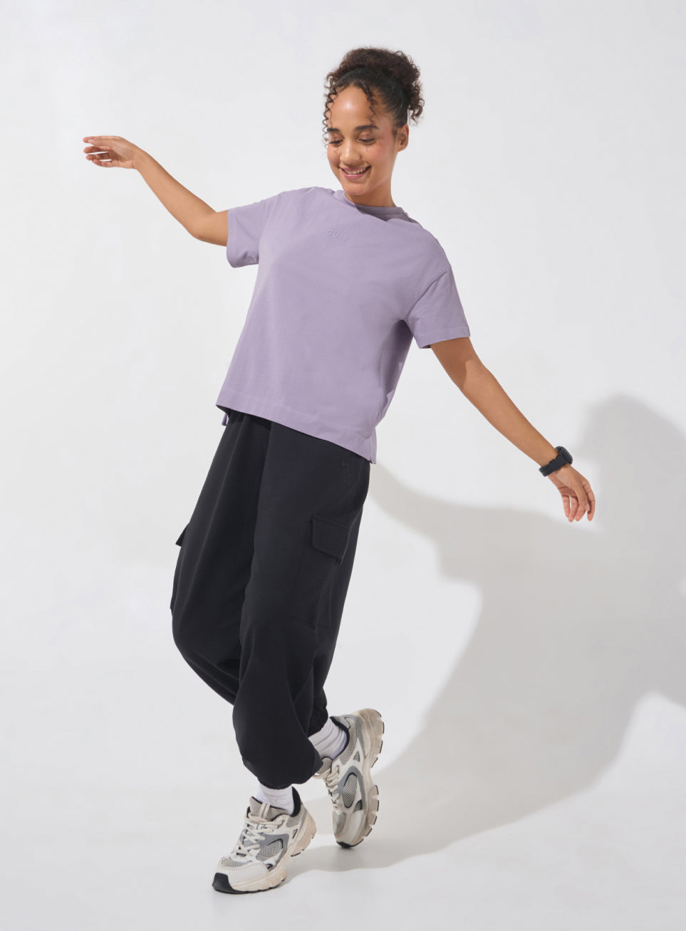 Women's Purple Soft Form Easy Fit Everyday T-shirt