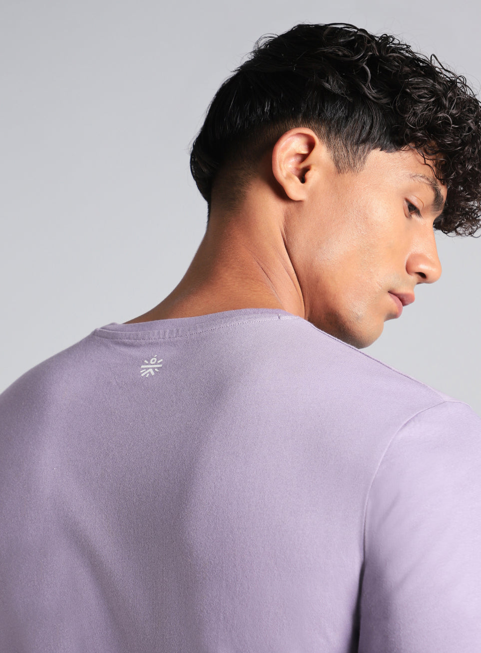 Men's Purple Off Duty Print Graphic T-shirt