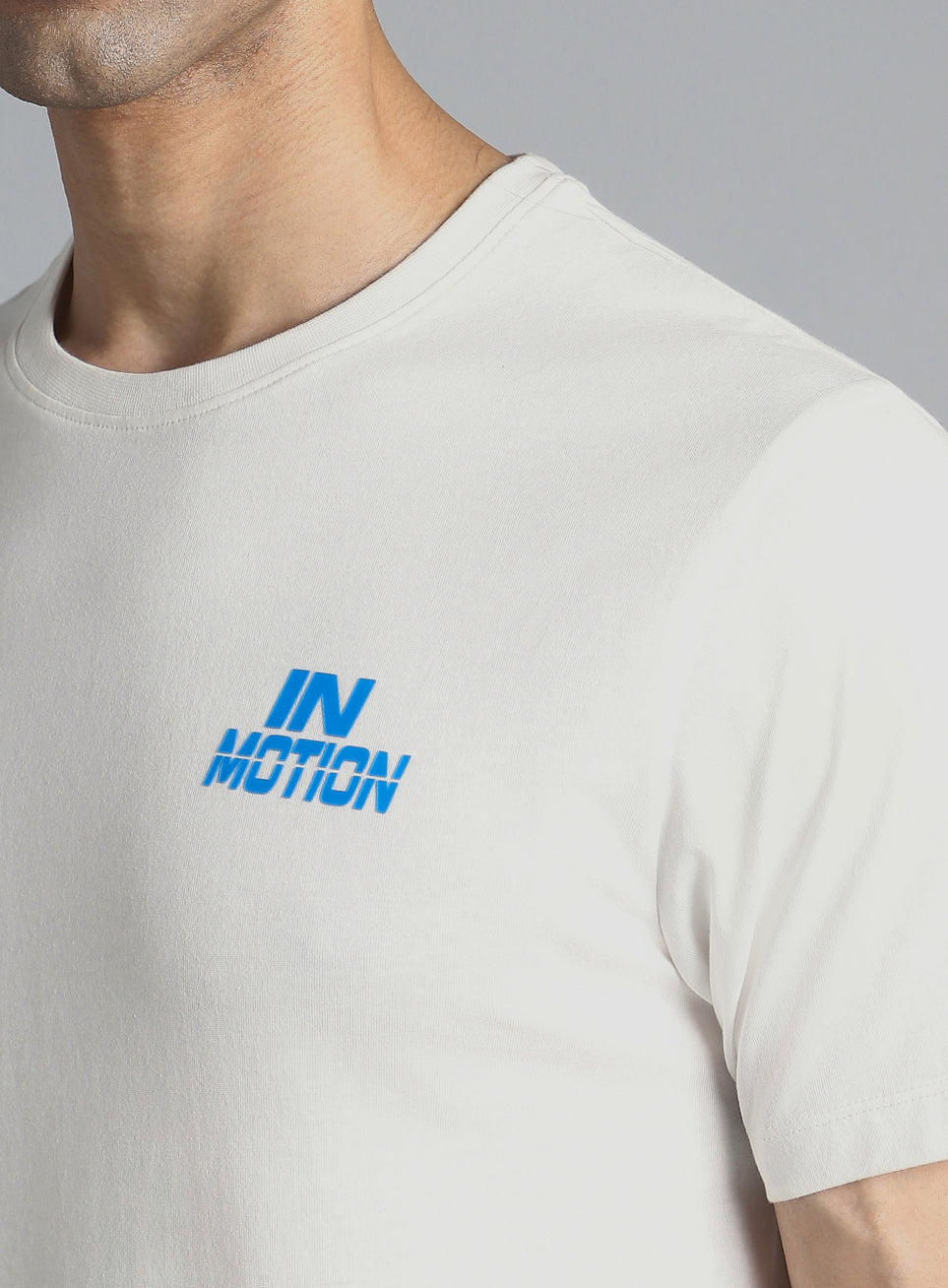 Men's White In Motion Graphic T-shirt