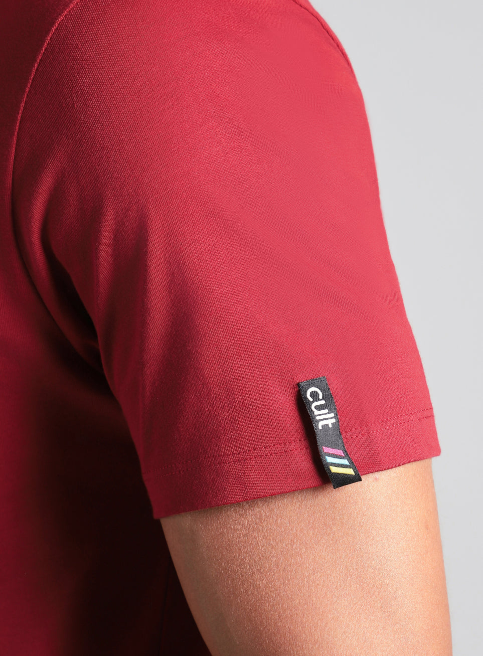 Men's Maroon In Motion Graphic T-shirt