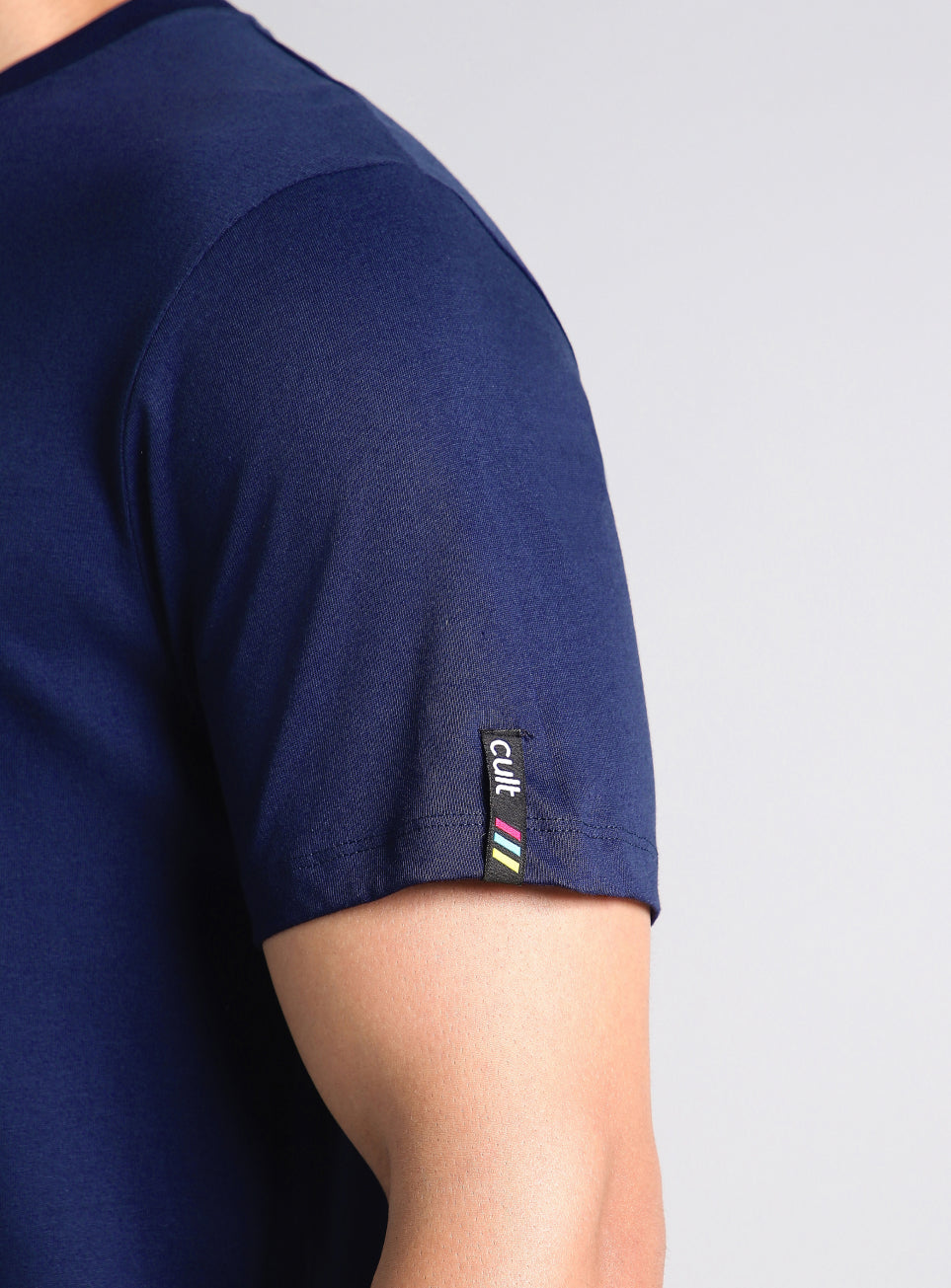 Men's Navy Sporty Racertrack T-Shirt