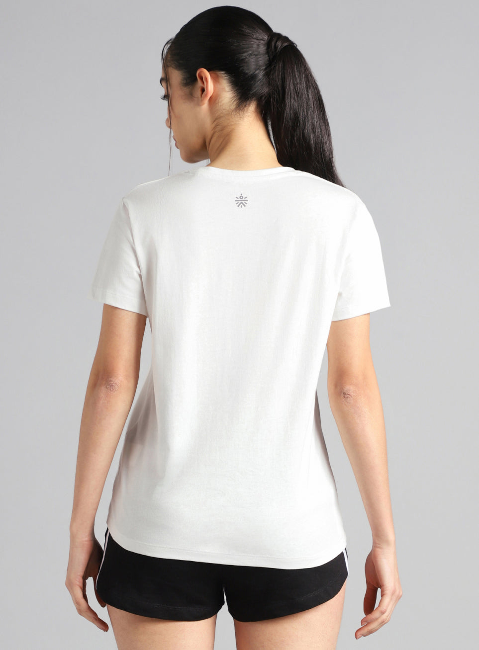 Women's Off White Sporty Graphic T-shirt