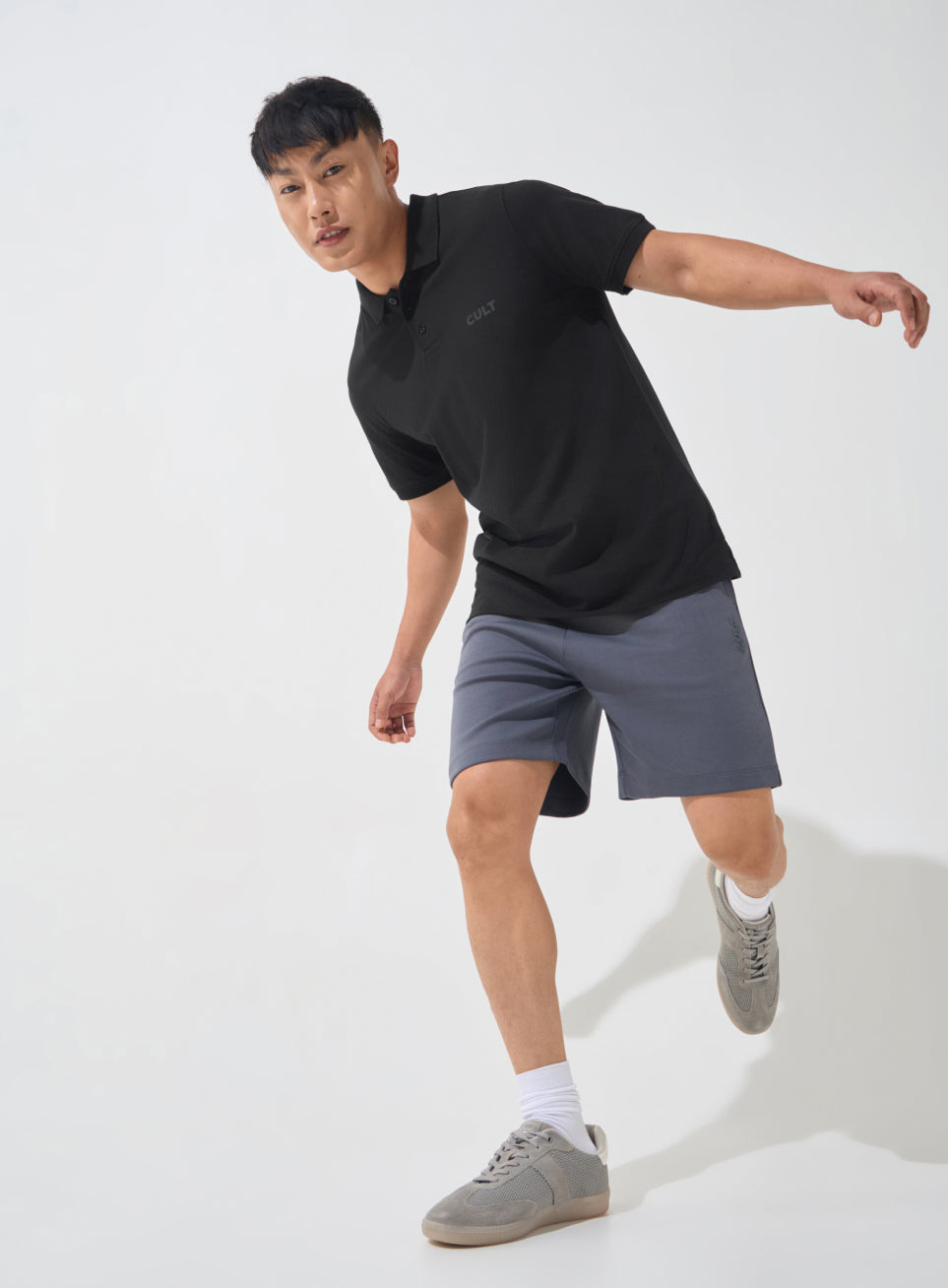 Men's Black Soft Form Classic Polo T-shirt