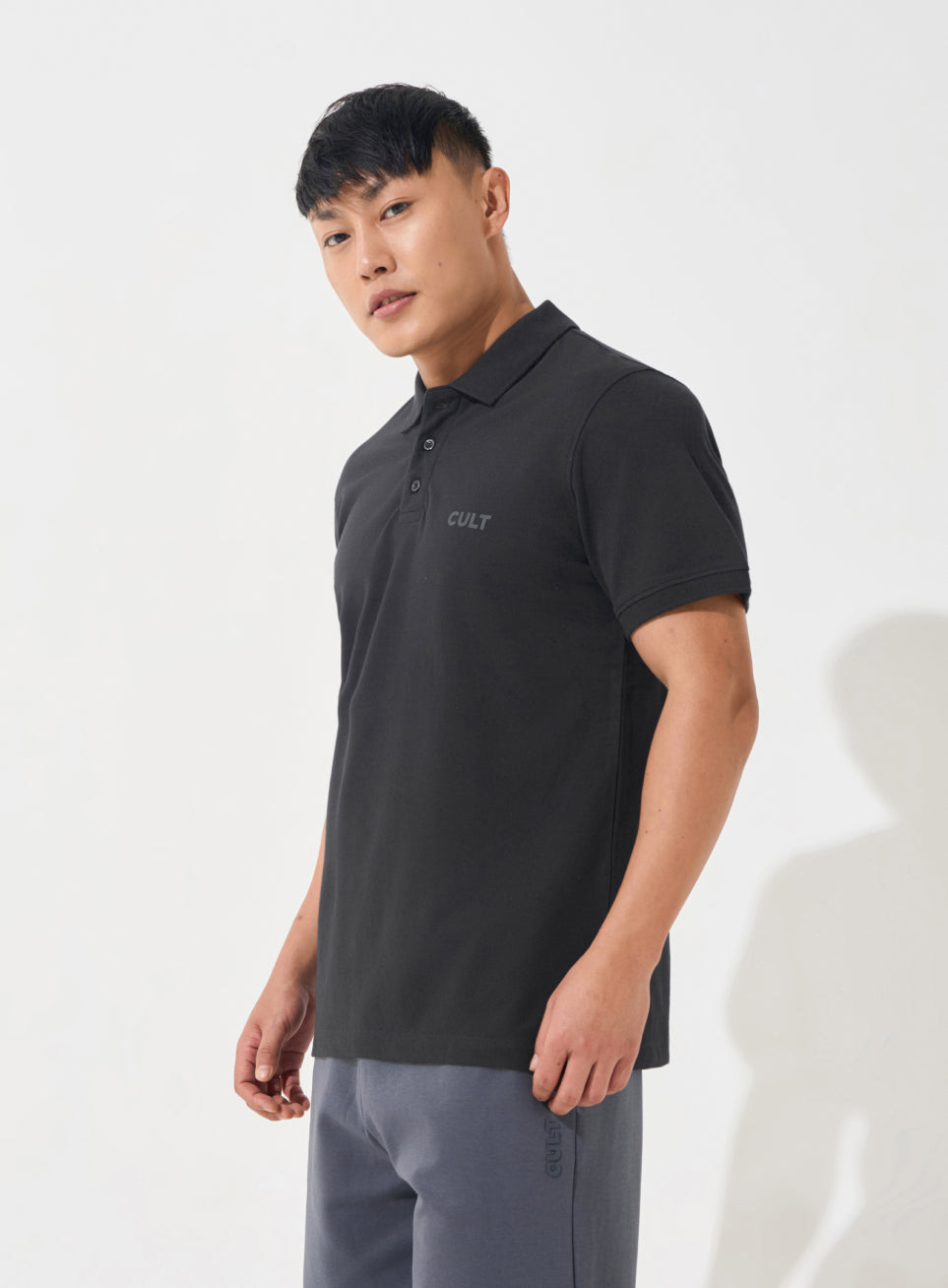 Men's Black Soft Form Classic Polo T-shirt