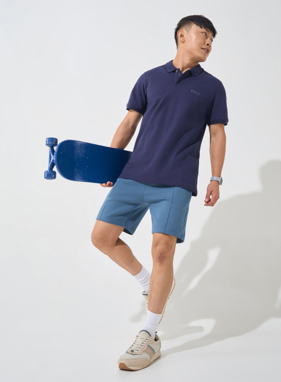 Men's Navy Soft Form Classic Polo T-shirt