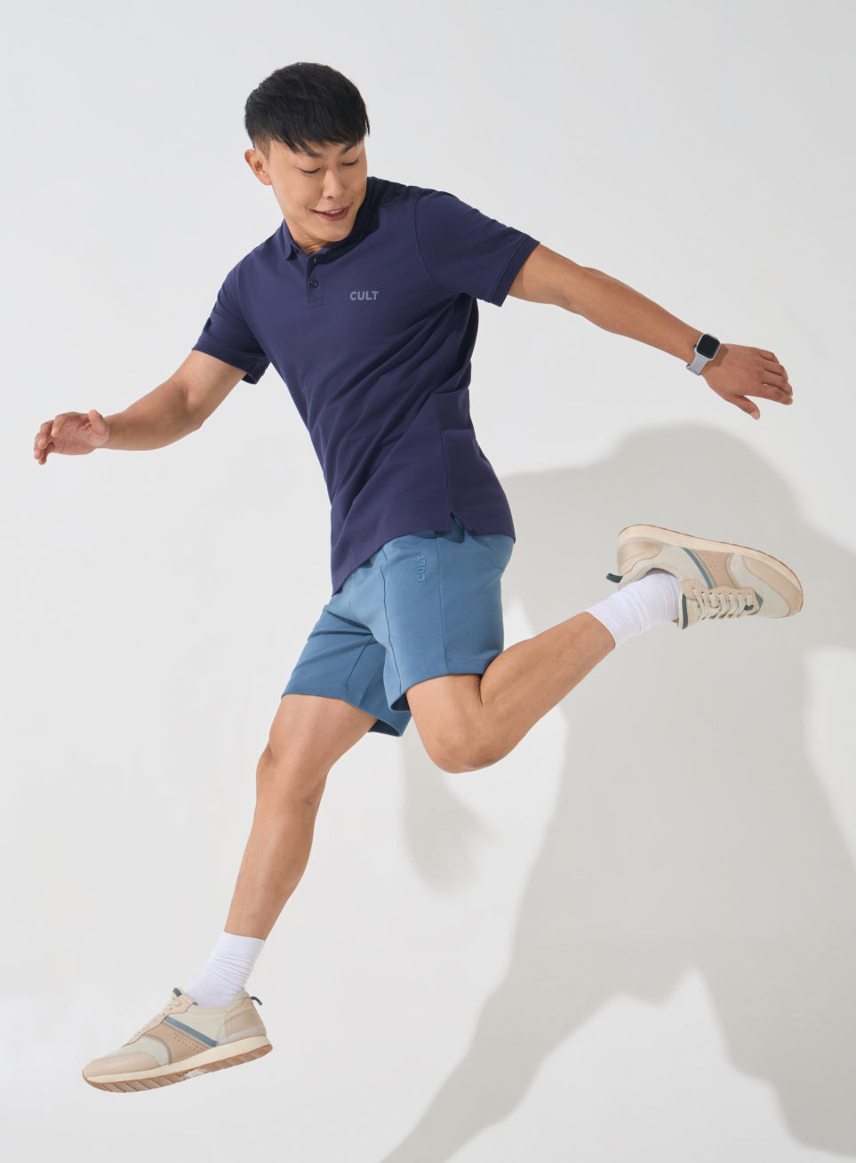 Men's Navy Soft Form Classic Polo T-shirt