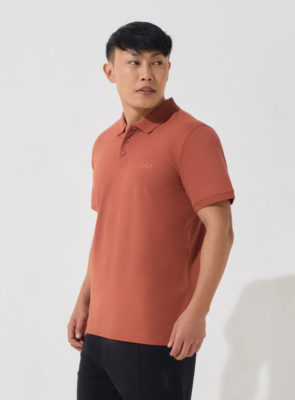 Men's Rust Soft Form Classic Polo T-shirt