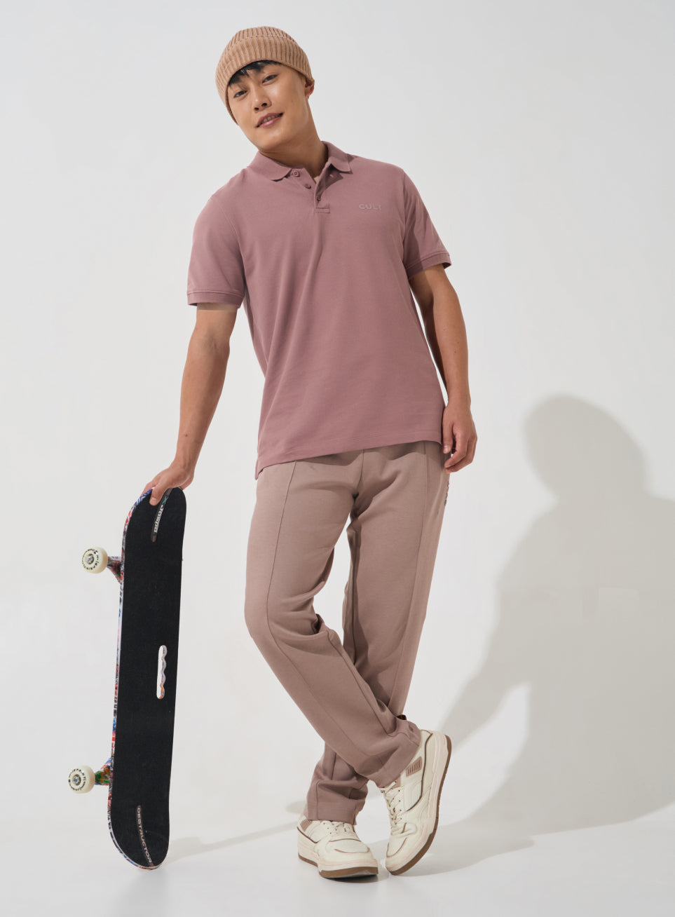 Men's Brown Soft Form Classic Polo T-shirt