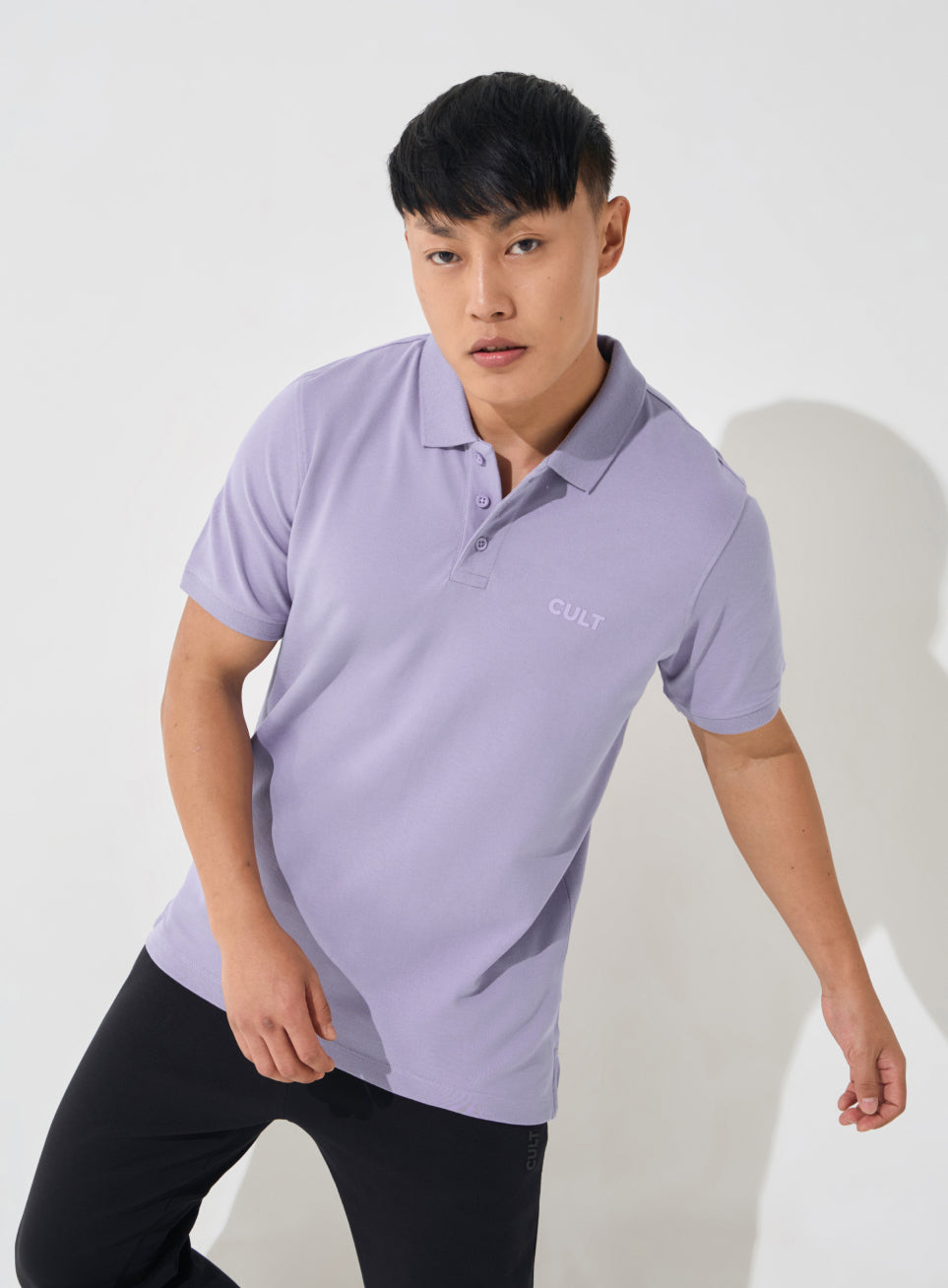 Men's Purple Soft Form Classic Polo T-shirt
