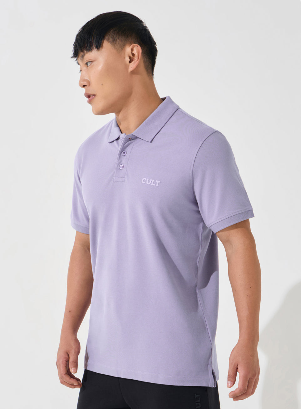Men's Purple Soft Form Classic Polo T-shirt