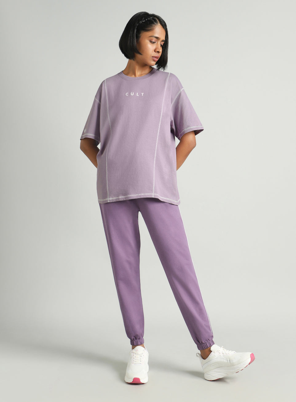 Women's Purple Game On Cult Oversized Fit T-shirt