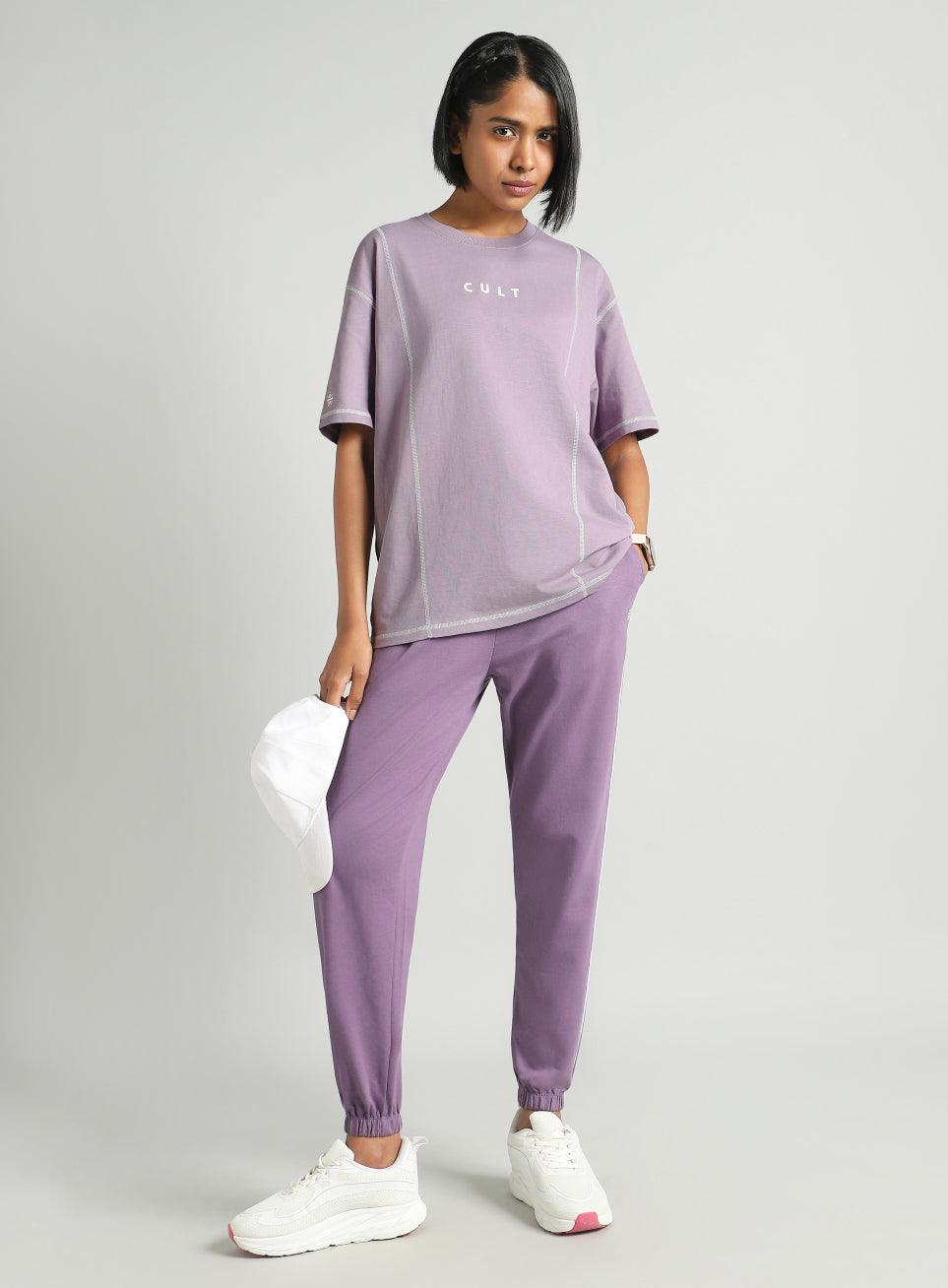 Women's Purple Game On Cult Oversized Fit T-shirt