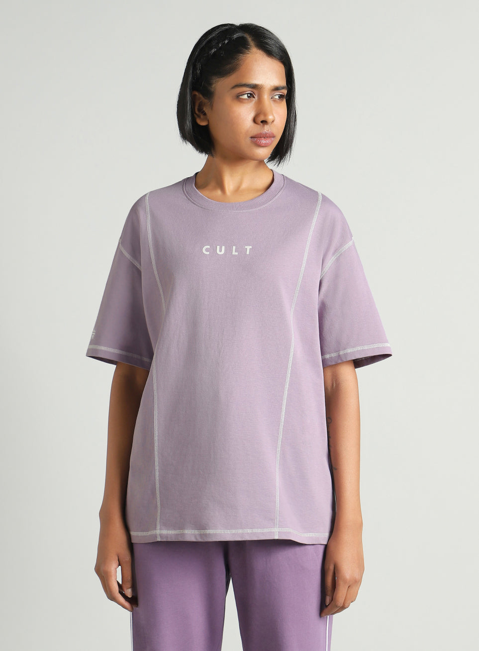 Women's Purple Game On Cult Oversized Fit T-shirt