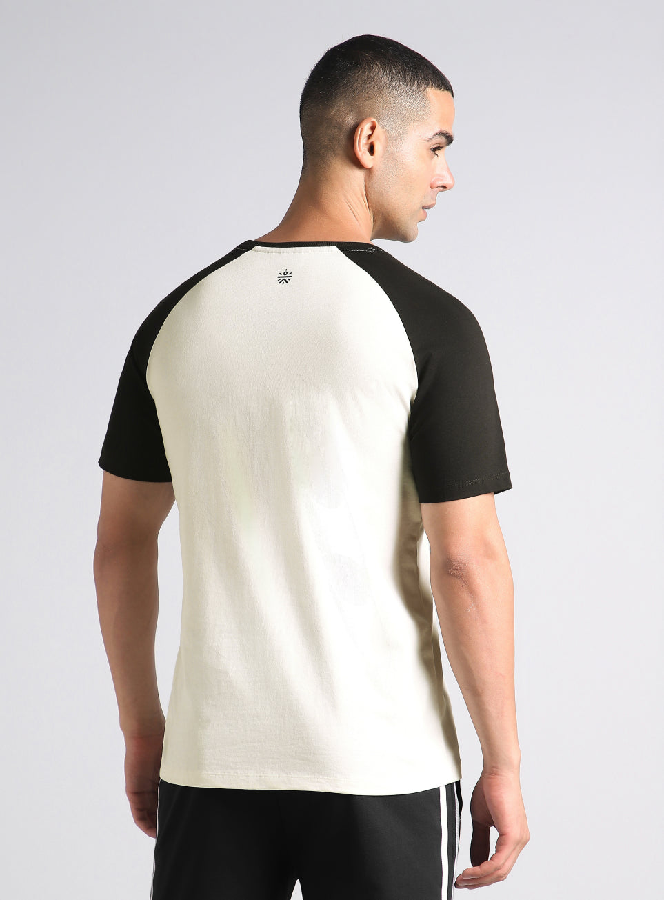 Men's Off White Courtside Sporty Colorblock T-shirt