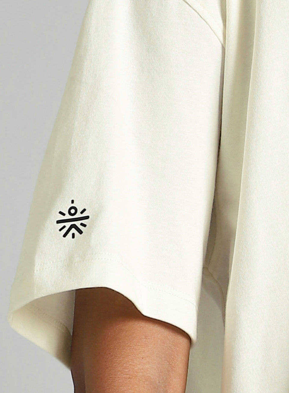 Women's Off White Graphic Oversized Fit T-Shirt