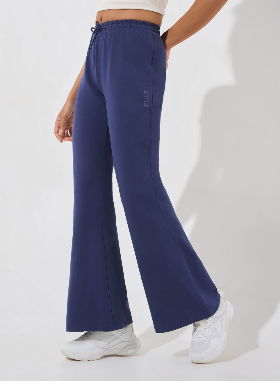 Women's Navy Soft Form Flow Flared Pants
