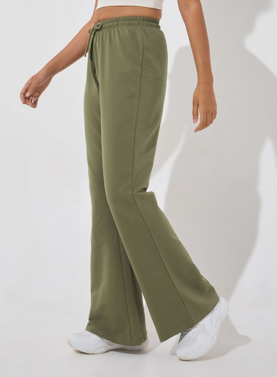 Women's Olive Soft Form Flow Flared Pants