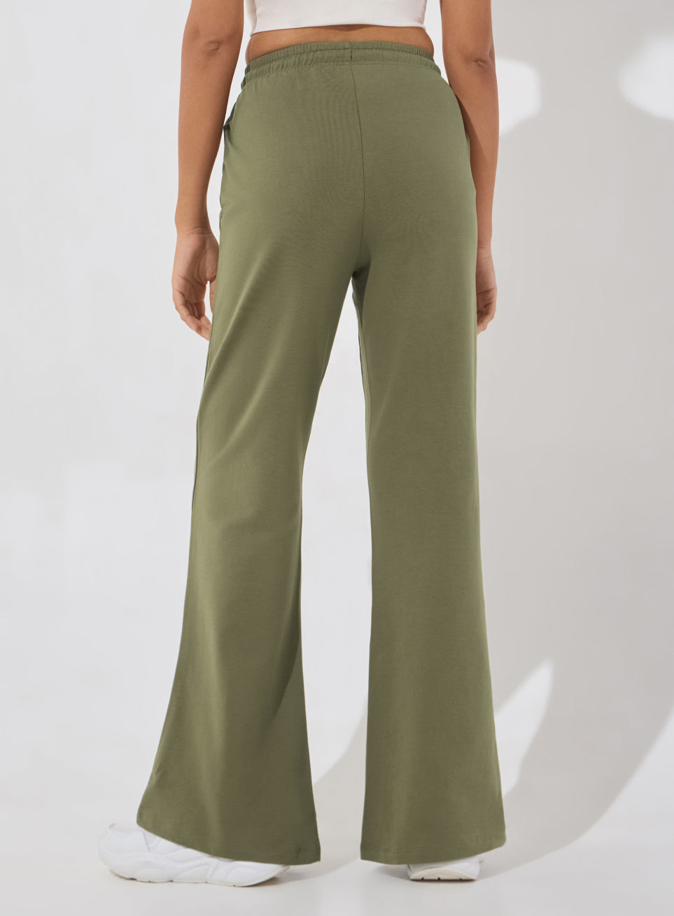 Women's Olive Soft Form Flow Flared Pants