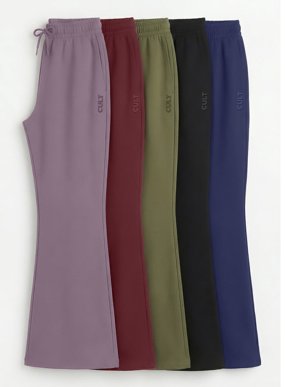 Women's Olive Soft Form Flow Flared Pants