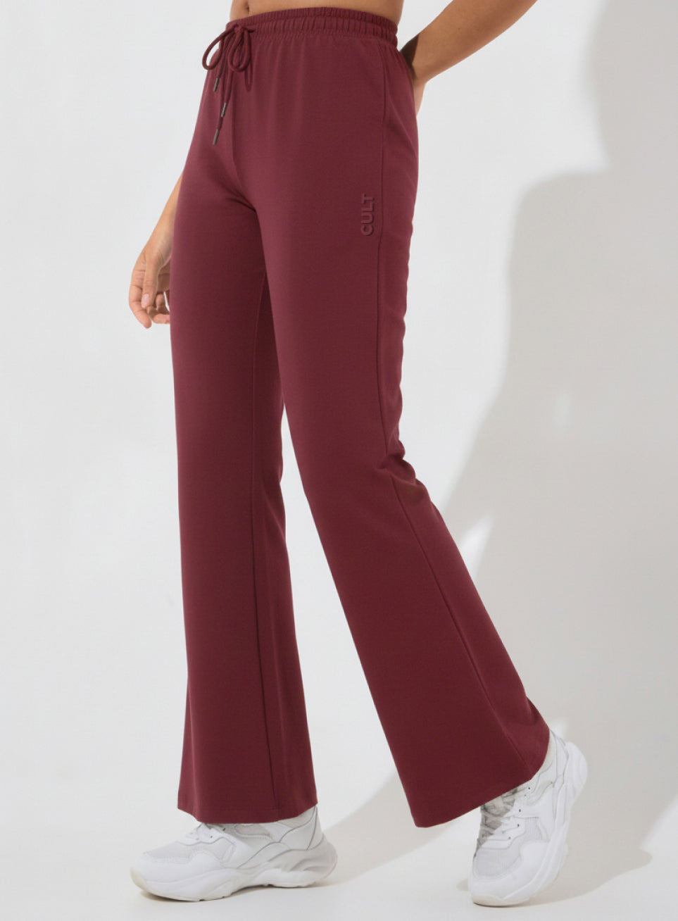 Women's Maroon Soft Form Flow Flared Pants
