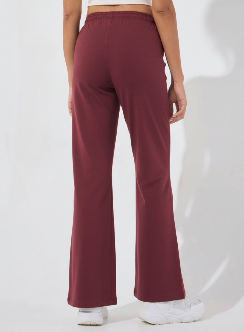 Women's Maroon Soft Form Flow Flared Pants