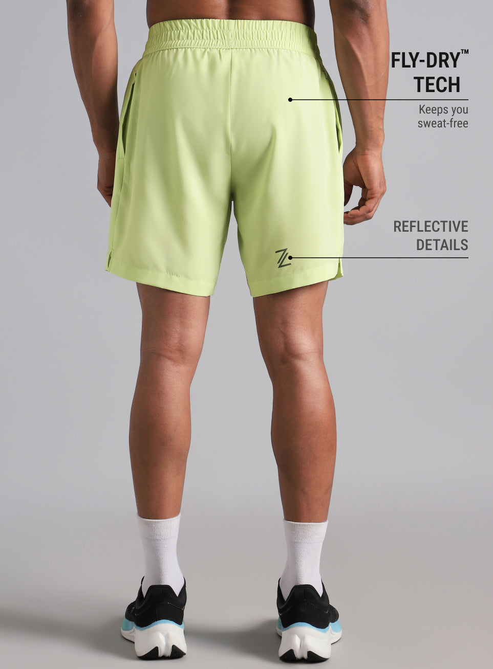 Men's Lime Swift Runner Shorts