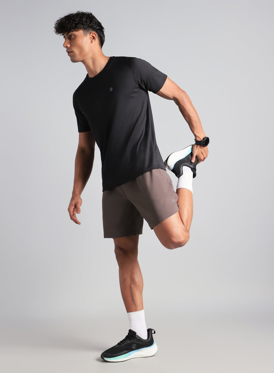 Men's Brown Swift Runner Shorts