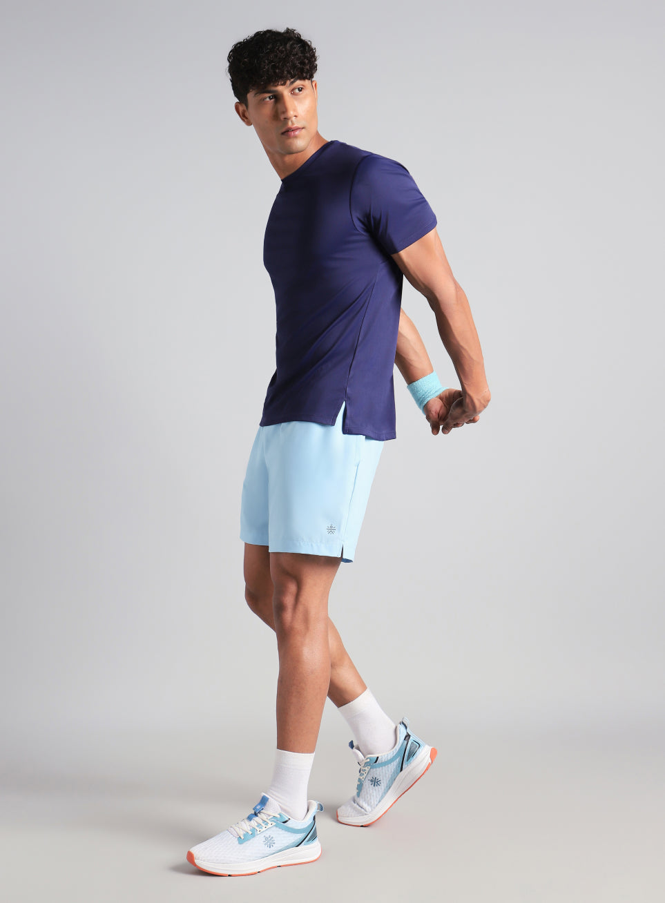 Men's Blue Swift Runner Shorts