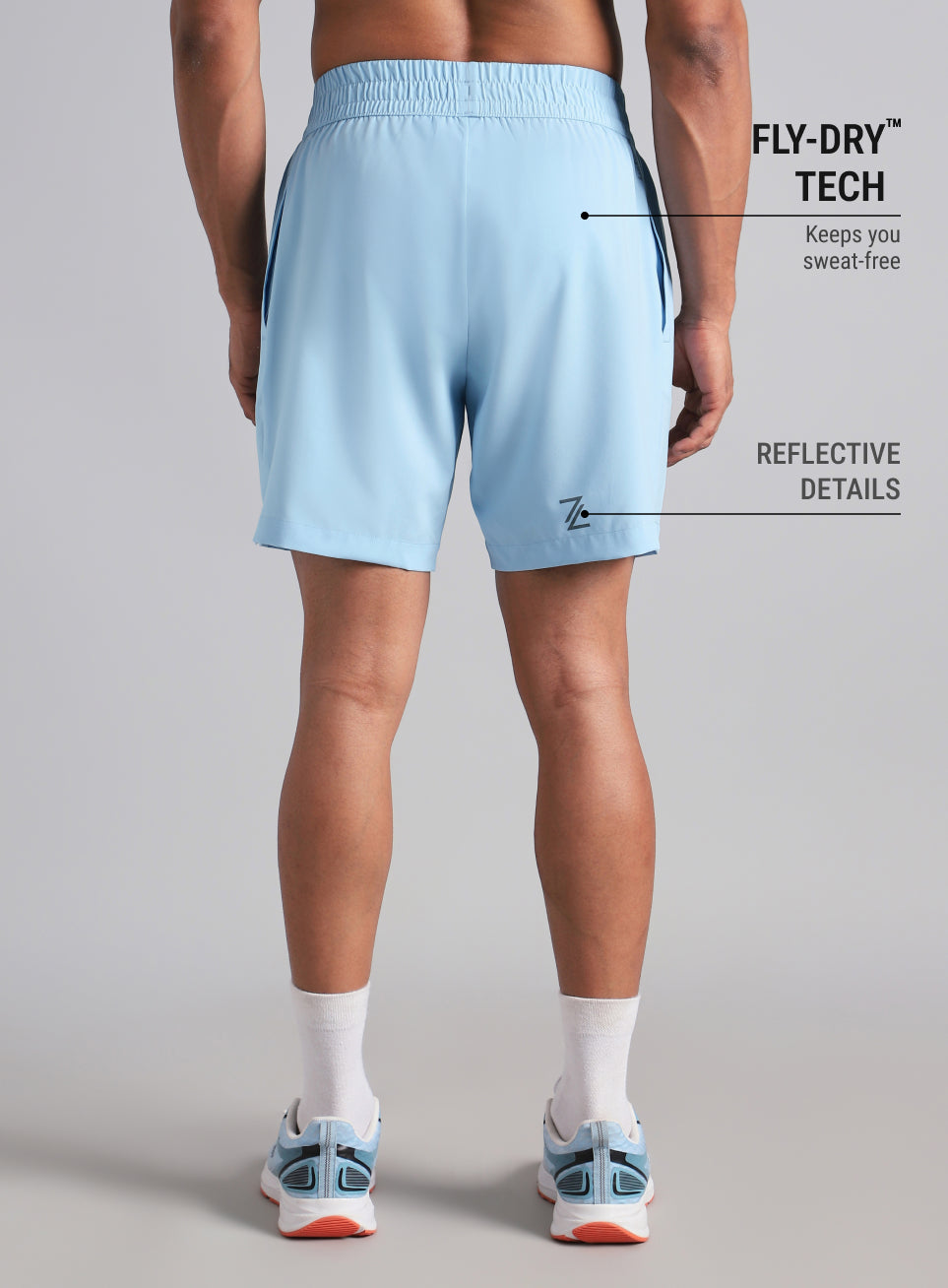 Men's Blue Swift Runner Shorts