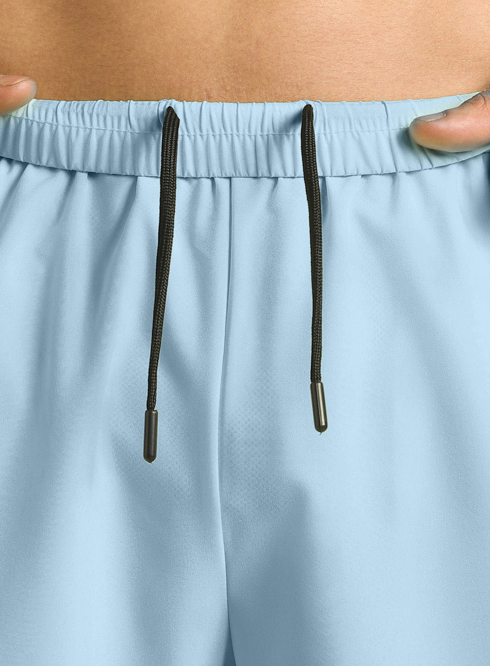 Men's Blue Motion Graphic Running Shorts