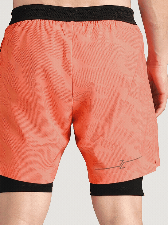 Men's Coral Urban Camo Shorts with Inbuilt Tights