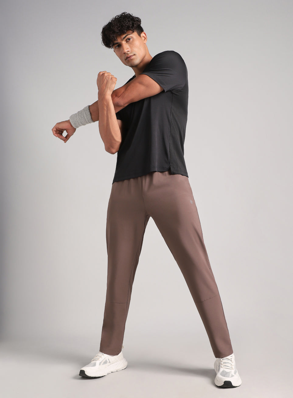 Men's Brown Swift Run Trackpants