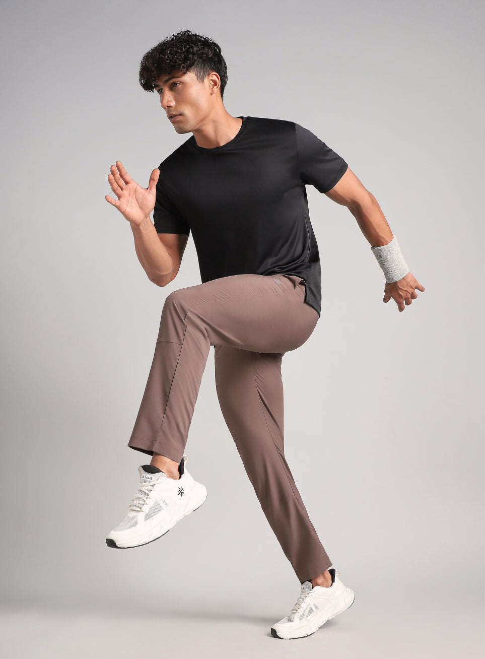 Men's Brown Swift Run Trackpants