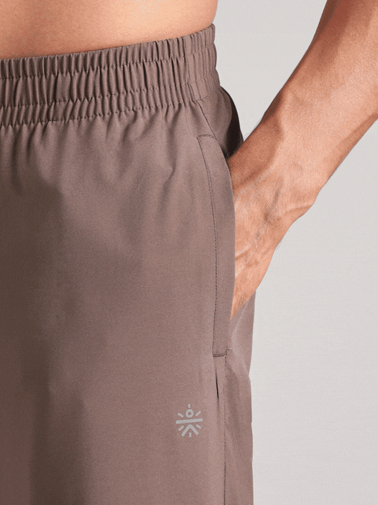 Men's Brown Swift Run Trackpants