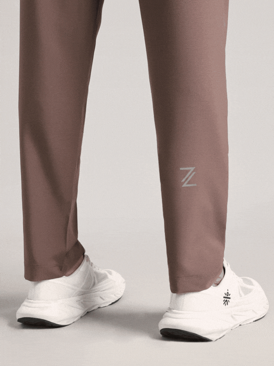 Men's Brown Swift Run Trackpants