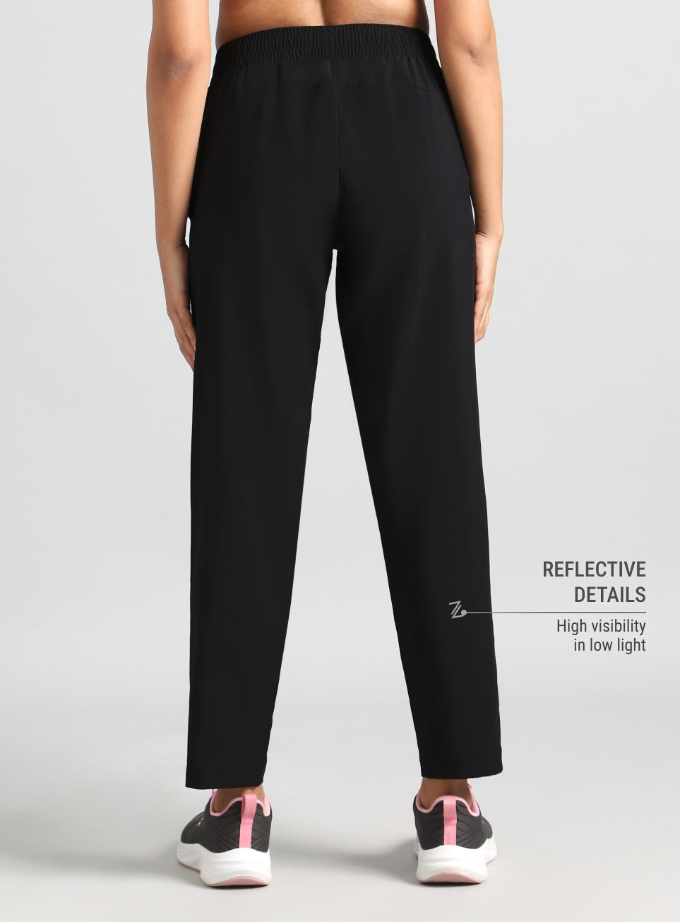 Women's Black The Run Project Trackpant