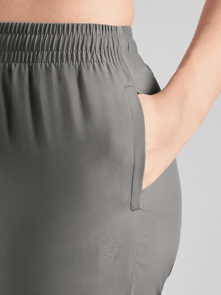 Women's Grey The Run Project Trackpant