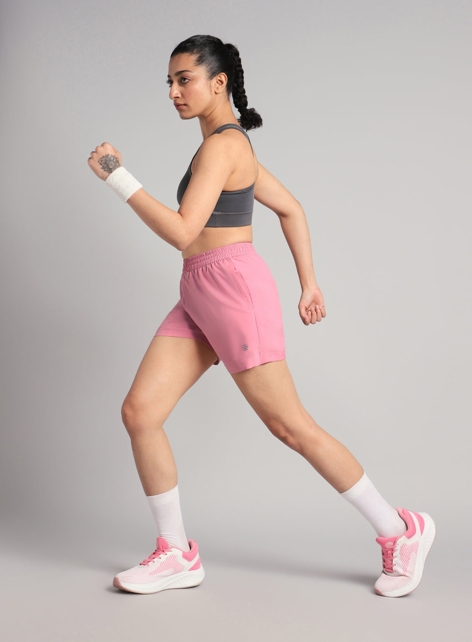 Women's Pink Elevated Run Shorts