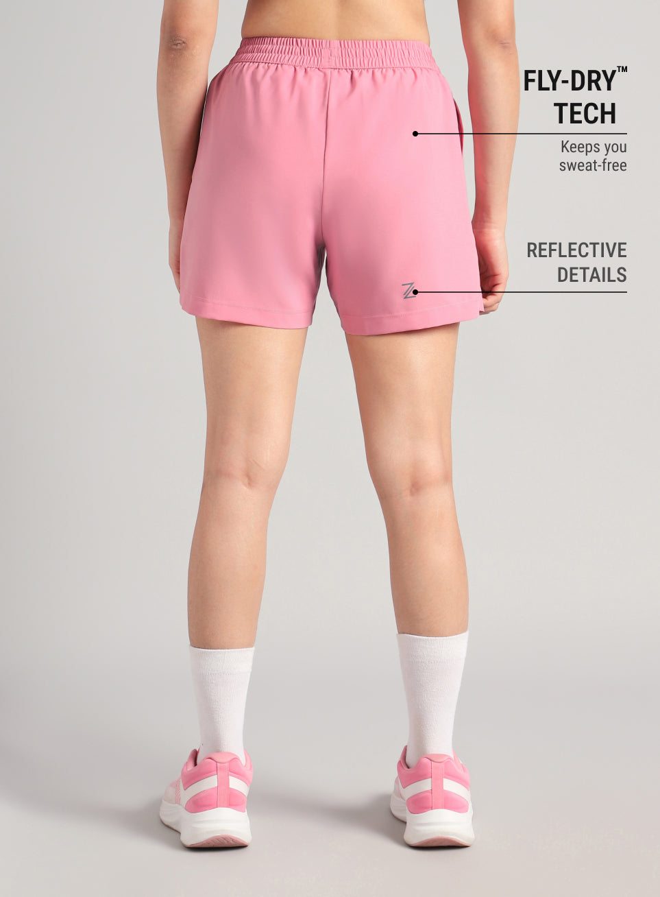 Women's Pink Elevated Run Shorts