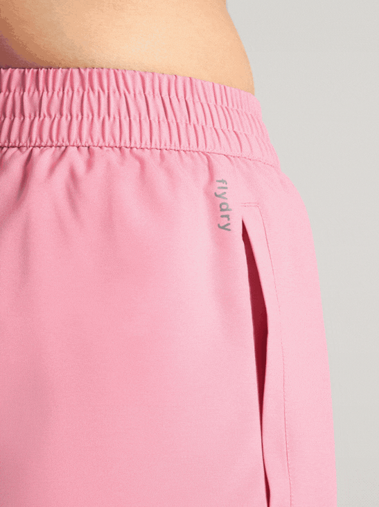 Women's Pink Elevated Run Shorts