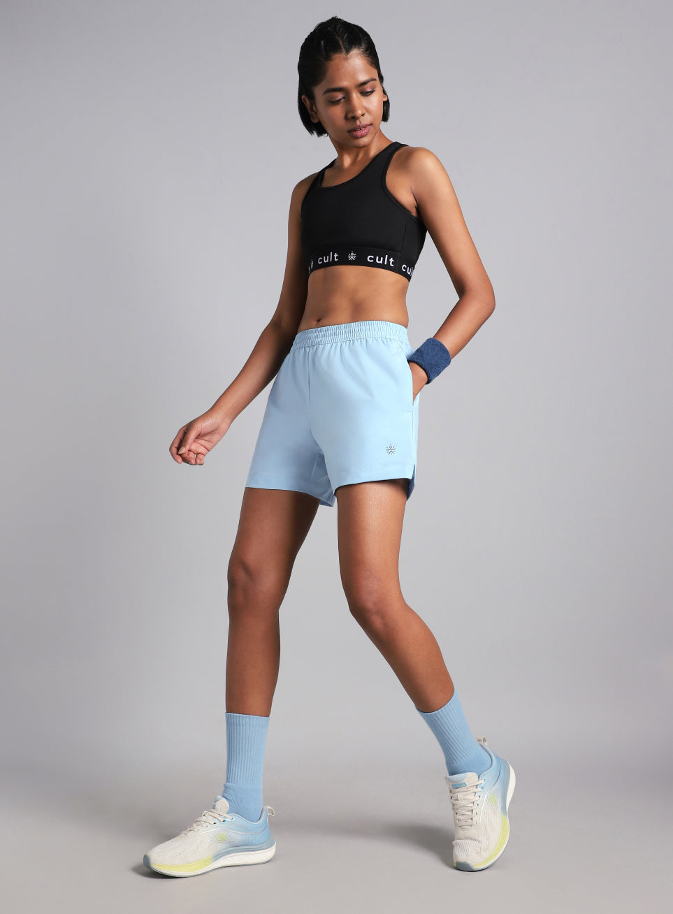 Women's Blue Elevated Run Shorts