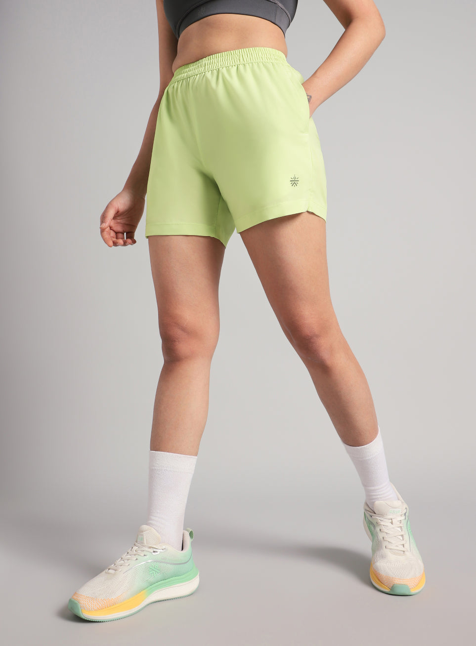 Women's Lime Elevated Run Shorts